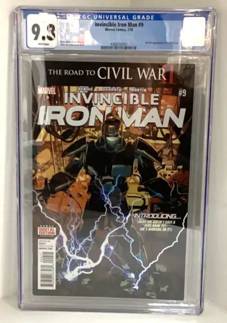 Marvel Comics Invincible Iron Man 9 Cgc 9.8 1St Appearance Of Riri Williams