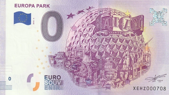 Billet touristiques 0 euro Europa Park Cancan    Réf: 1023  de 2018
