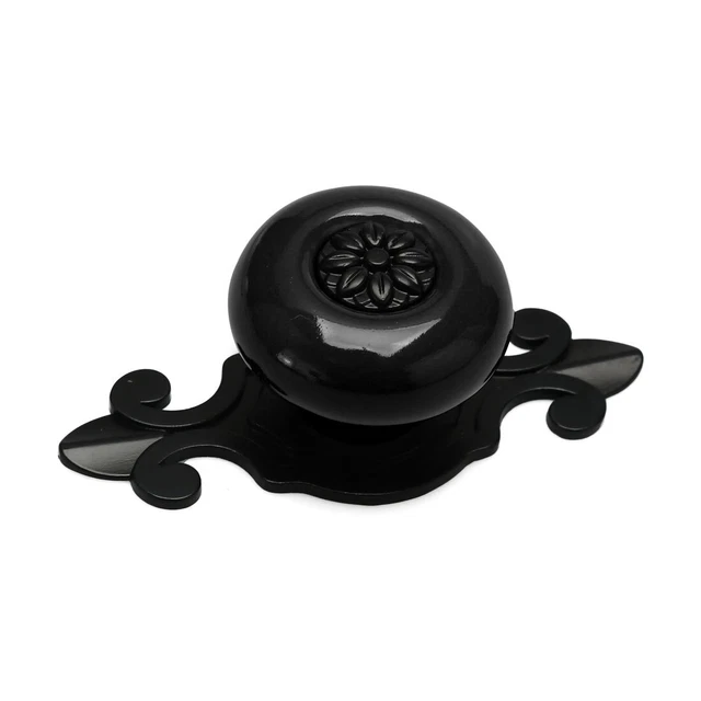 Ceramic Vintage Knob Drawer Pull Handle Cupboard Wardrobe Dresser Door Black