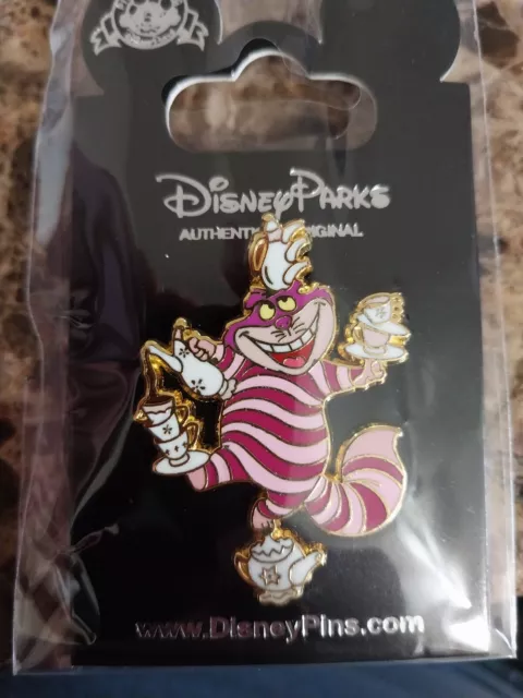 Disney's Cheshire Cat Balancing Tea Cups Trading Pin