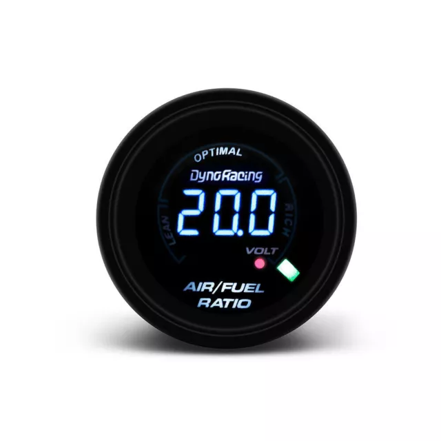 2'' 52mm Auto Air Fuel Ratio Gauge Digital Analog 20 LED Racing Monitor Meter