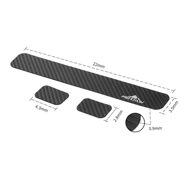 Protège-chaîne En Fibre De Carbone Pour Brompton - Kit Supérieur + Inférieur, Adhésif 3K, Largeur 20,8 Mm