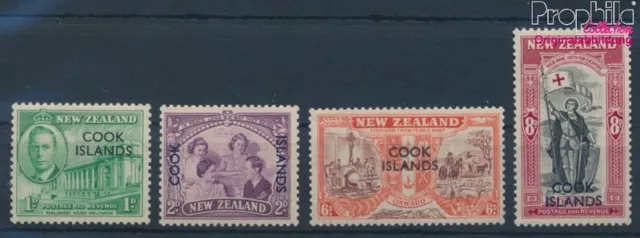 Briefmarken Cookinseln 1946 Mi 74-77 Jahrgang 1946 komplett postfrisch (10364283
