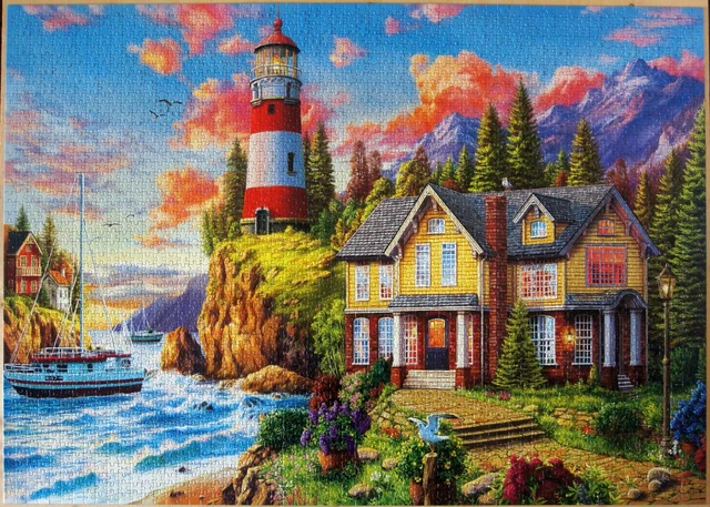 Educa 18507 Puzzle 3000 Teile Lighthouse near t ocean Leuchtturm Kompl.  w. Neu!
