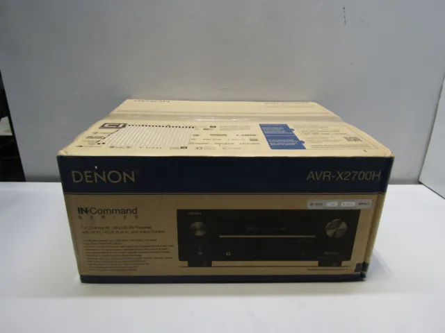 Denon AVR-X2700H 8K Ultra HD 7.2 Channel AV Receiver - Black