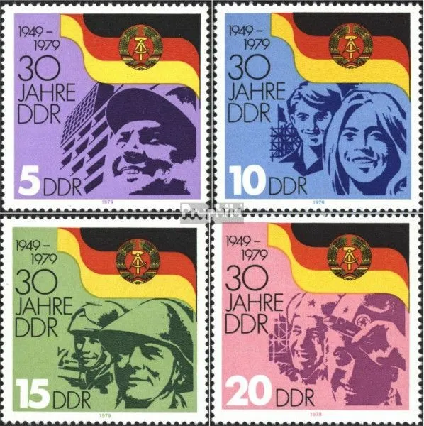 DDR 2458-2461 (kompl.Ausgabe) gestempelt 1979 30 Jahre DDR