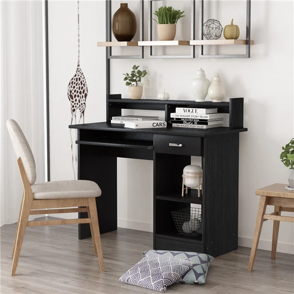 Table informatique bureau dim. 120L x 60l x 75H cm étagère panneaux