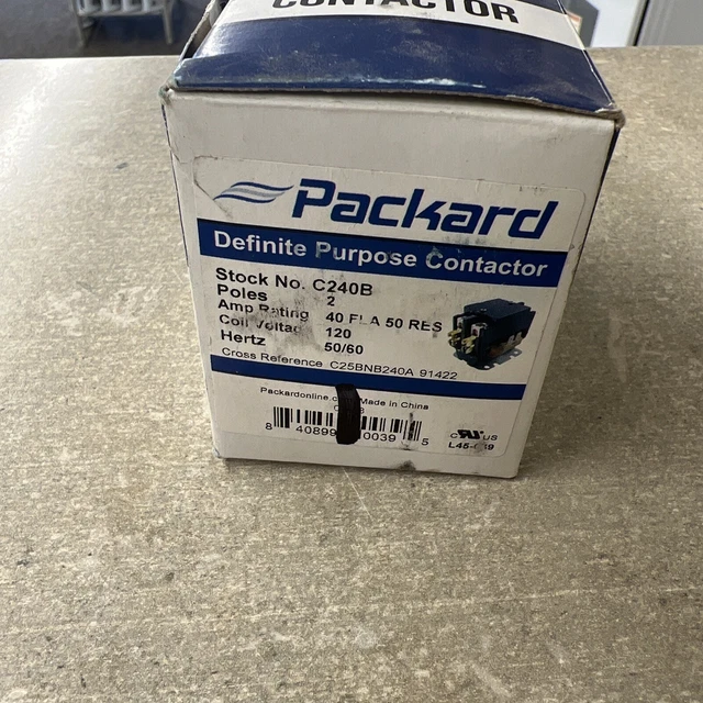 Packard C240B 24V Pole Contactor