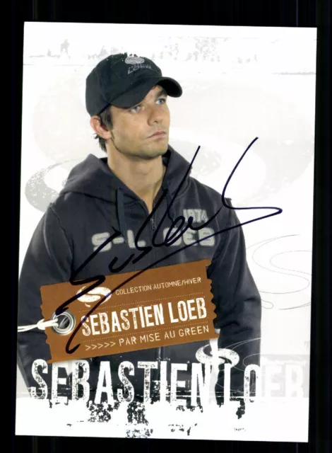 Sebastien Loeb Autogrammkarte Original Signiert Motorsport + A 234349