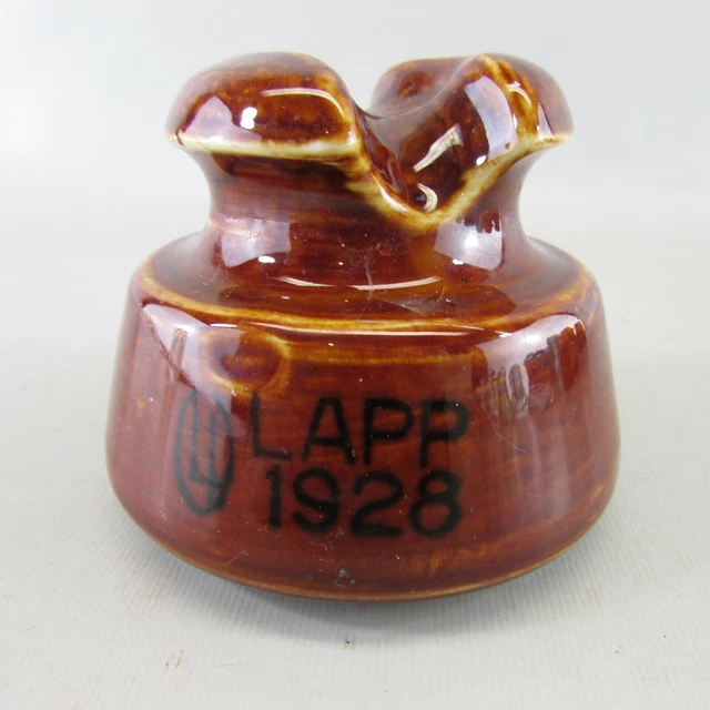 LAPP 1928 BROWN POWER PORCELAIN INSULATOR top