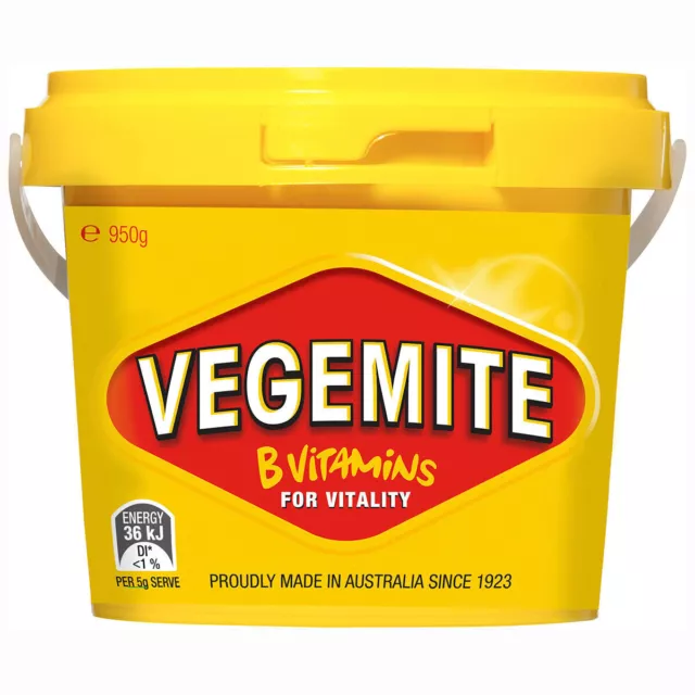 Vegemite Tub Jar Australian Made Vegan Sandwich Spread 950g