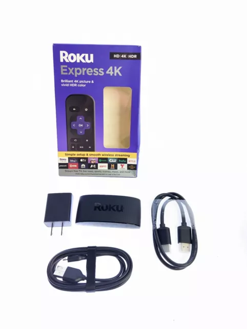 Roku Express 4K Streaming Player 4K HD HDR with Smooth Wi-Fi HDMI - NO REMOTE