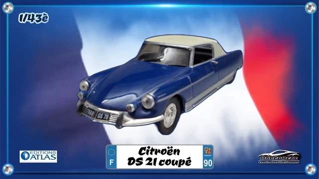 1/43 Citroën DS 21 coupé « Le Dandy » Henri Chapron  (1967)  Neuf         Atlas