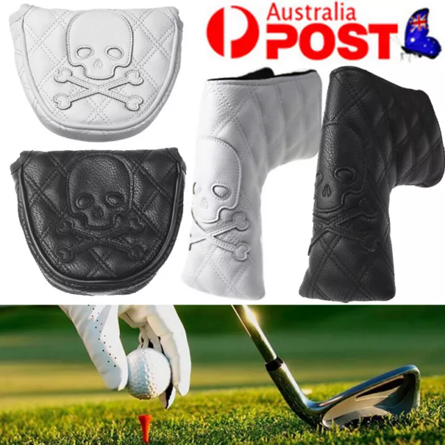 PU Head Cover Golf Mallet Putter Cover Putter Headcover Golf Club Cover Case AU