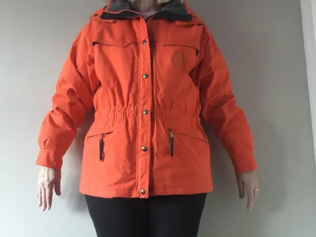 WOMEN'S ORANGE SOS Sportswear Of Sweden Ski Jacket - Size 38/UK 10 £25.00 -  PicClick UK