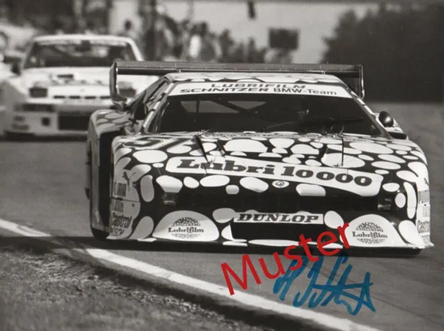 Motorsport Foto Autogramm handsigniert Hans Joachim Stuck Formel Eins 1981 Lubri