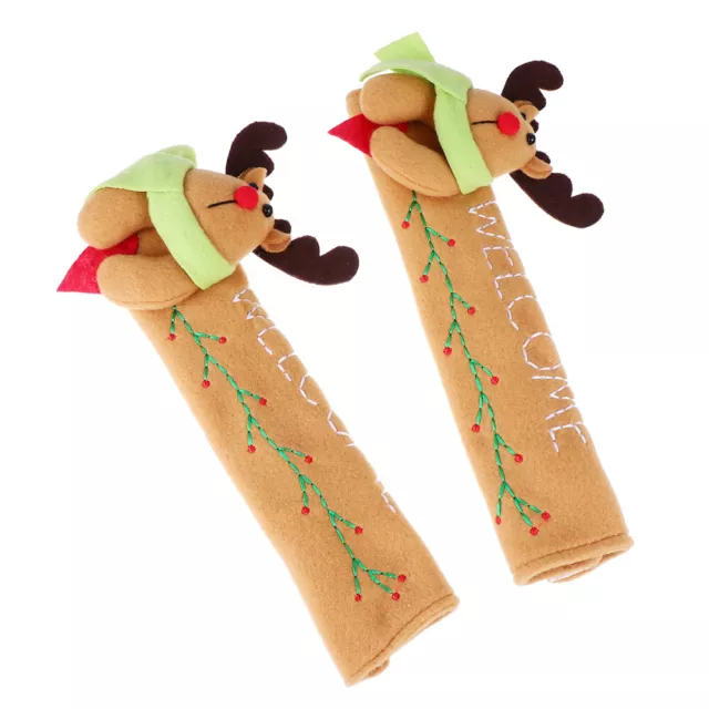 2 Pcs Refrigerator Handle Christmas Fridge Handle Covers