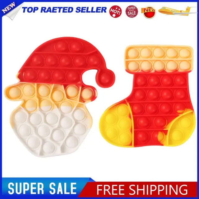 Silicone Sensory Toys Funny Christmas Squeeze Decompression Toys for Kids Adults
