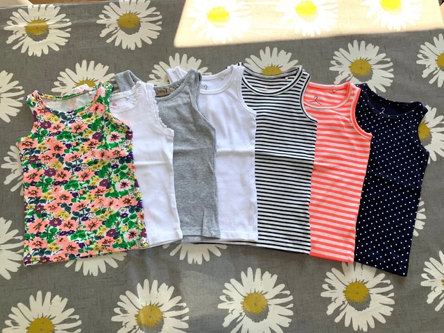 Bundle of 7 Girls Vest Tops ALL from Next - Size 3 Years