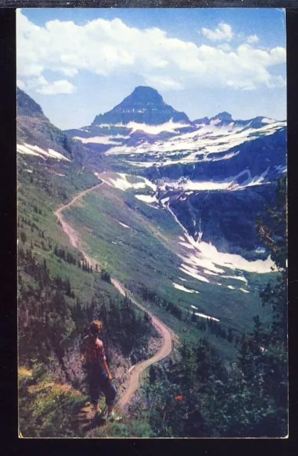 VTG Postcard, Reynolds Mountain, Glacier National Park, Montana