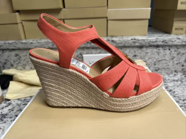 Michael Michael Kors Women's Berkley Espadrille Wedge Sandals Size 9.5