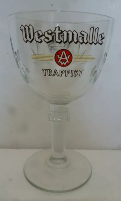 Collector , Rare Verre A Biere , Westmalle Trappist, 70 Ans , 33 Cl , Wt 4