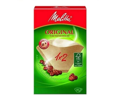 4 X 1 pezzi Melitta Sacchetti filtranti 1x4/80 Natura marrone naturale aroma confezione da 4 
