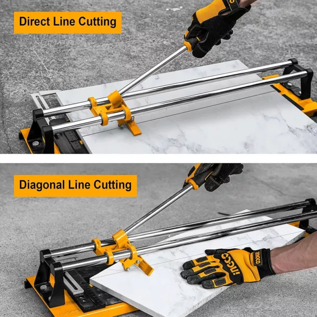 Ingco 600mm(24") Manual Tile Cutter Max cutting thickness-12mm with 2 Pcs blades 3