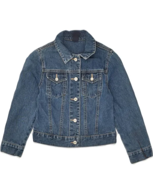 GAP Girls Denim Jacket 6-7 Years Small Blue Cotton VJ06