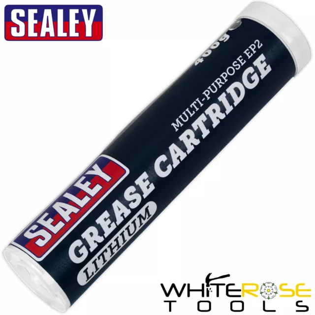 Sealey Grease Gun Cartridge 400g Lithium Multi Purpose EP2 Lubrication