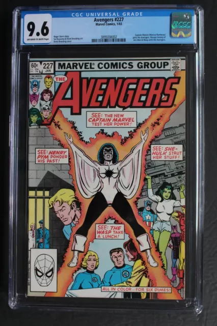 AVENGERS 227 Monica Rambeau Joins 1983 CAPT MARVEL MOVIE MCU WandaVision CGC 9.6