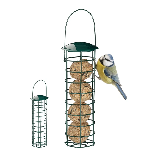 2 x Meisenknödelhalter Vogelfutterspender zum Aufhängen Futtersäule Bird Feeder