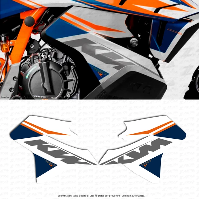 Labelbike Adesivo 3D Paraserbatoio In Resina Per KTM 1290 Super Duke R 2021 - Parte Bassa - 5