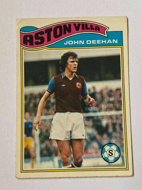 Topps 1978 Football Card #020 John Deehan Aston Villa
