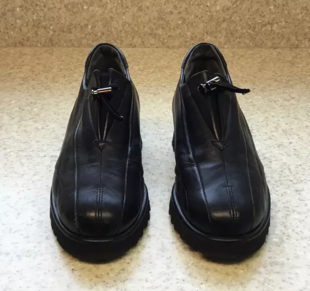 Paul Green Black Loafer Shoes Bungee Toggle Vibram US 6 (UK 3.5)