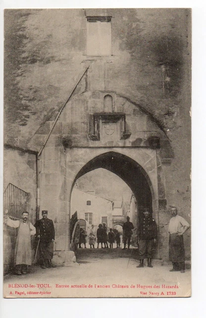BLENOD LES TOUL Meurthe et moselle CPA 54 entrance castle of HUGUES DES HAZARDS