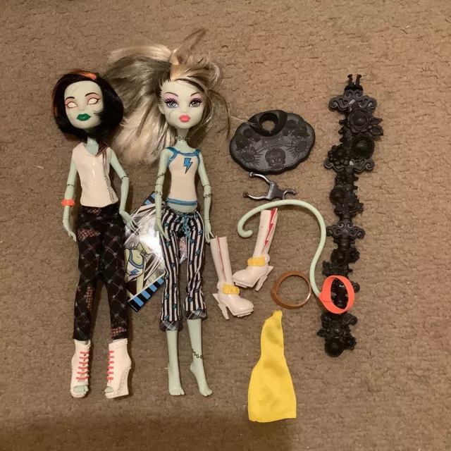 Monster High Dolls x 2. Scarah Screams And Frank E Stein