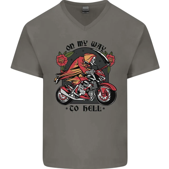T-shirt Moto Avec Crâne - Message 'I Like Motorcycles More Than People' - Noir, Design Motard - Coton Confortable - Pour Balades Et Quotidien - 5