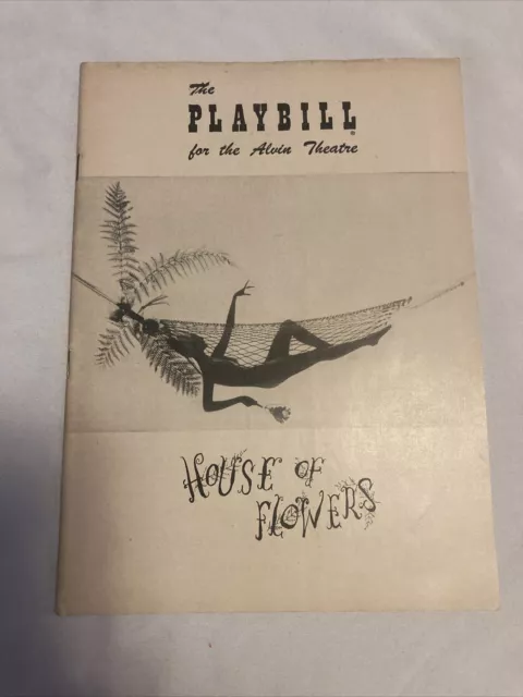 1955 Playbill Alvin Theatre Pearl Bailey in House of Flowers by Peter Brook