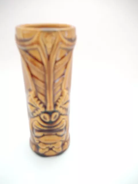 Tiki Farm Crazy Al Evans Brown ONO LONO Tiki Mug Dated 2003 (B)