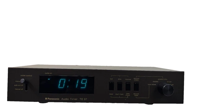 NATIONAL TE 97 Audio Digital Timer Blue Display Vintage