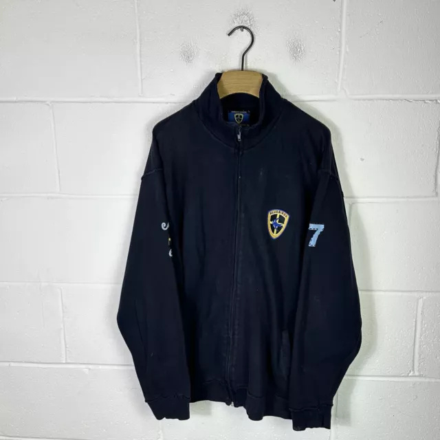 Vintage Cardiff City Sweatshirt Herren extra groß blau Bluebirds Retro Fußball