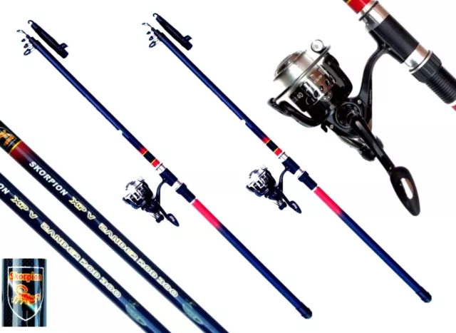 SUPER SET PESCA LUCERTOLE 2 x CANNA DA LUCERNARIO 300 2 x ROTOLO SET TOP PREZZO STRABILIANTE