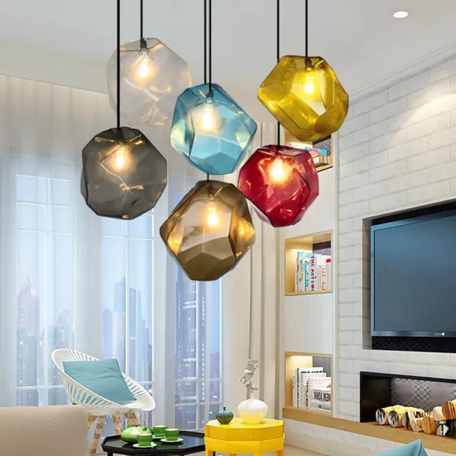 Glass Pendant Light Modern Ceiling Lights Kitchen Chandelier Lighting Bar Lamp