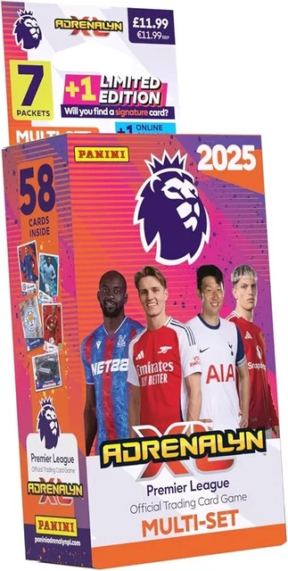 Prem Cards PANINI PREMIER LEAGUE Adrenalyn XL 2025 Trading Cards: 7 packets £9.99 ...