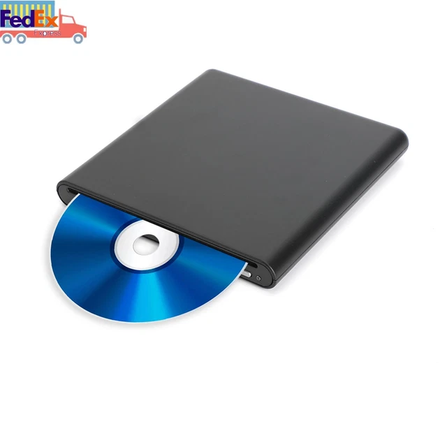 Blu ray Burner USB External BD-R BD DVD CD RW Disc Writer Movie Player Black