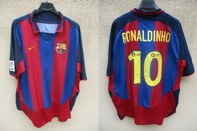 Camiseta del FC Barcelona original de época 7 Saviola talle L