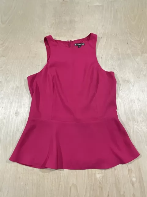 Express Womens  Sleeveless Blouse Top  Size Small Pink