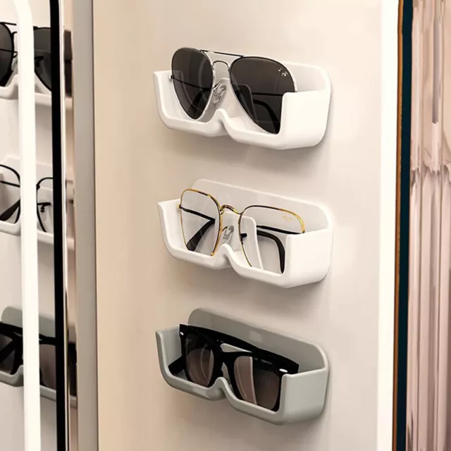 Wall-Mounted Glasses Storage Box Eyeglasses Holder Sunglasses Display Stand NEW