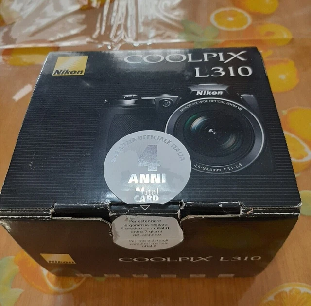 nikon coolpix l310 Nera 14 megapixel zoom ottico 21x - usata - ottime condizioni
